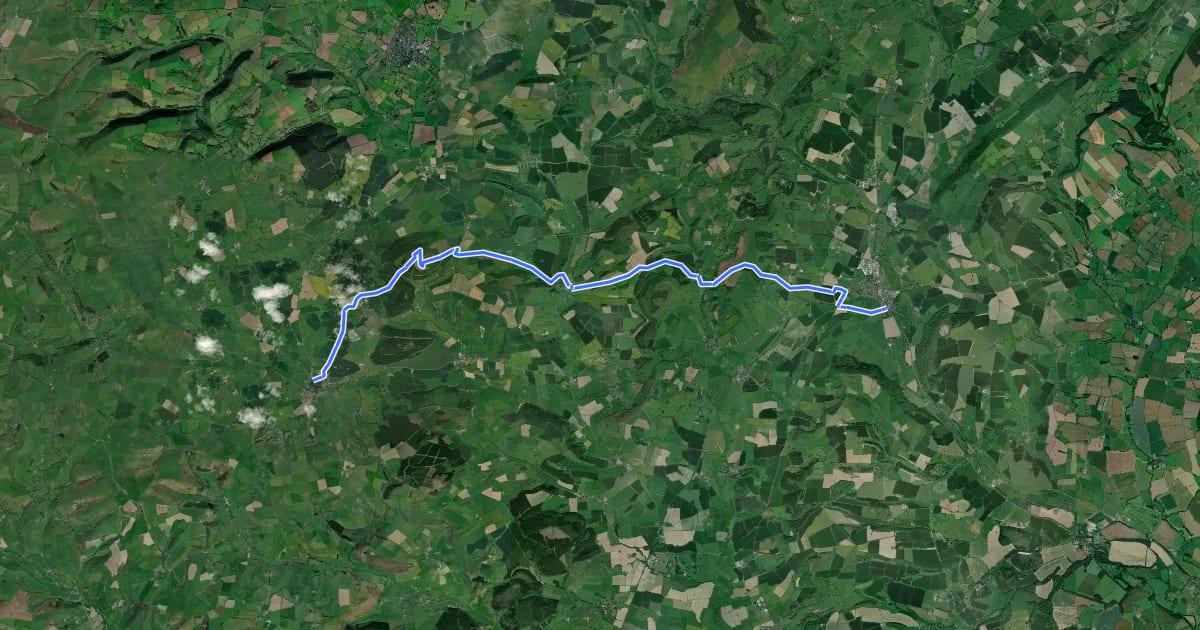Маршрут Shropshire Way - stage 04 на спутниковом снимке