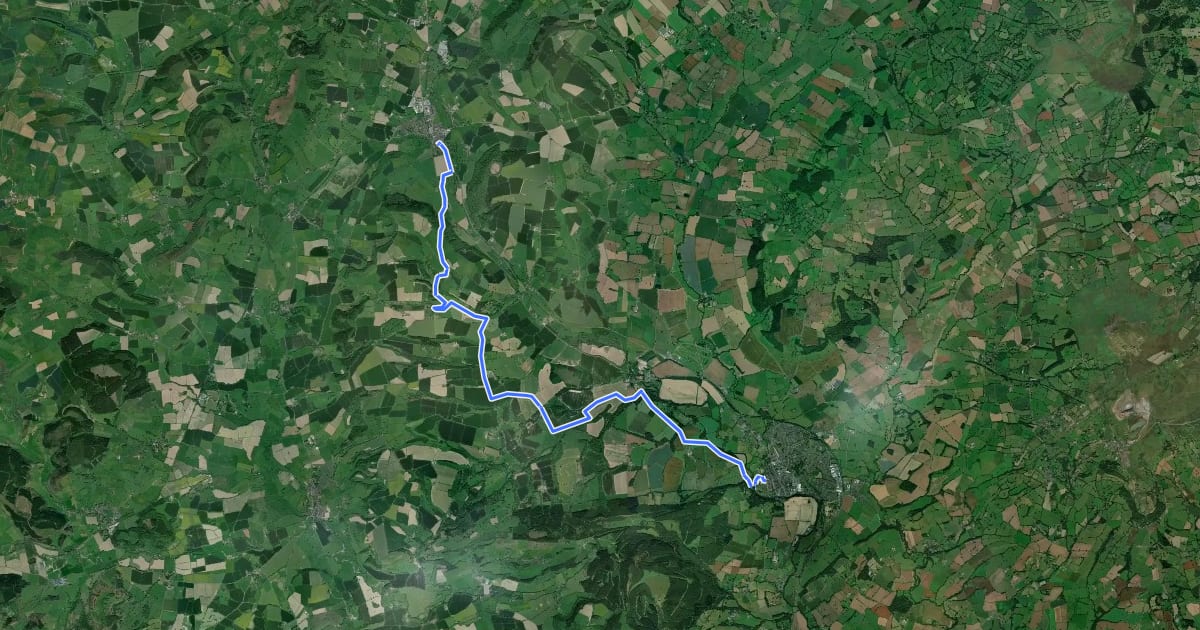 Маршрут Shropshire Way - stage 05 на спутниковом снимке