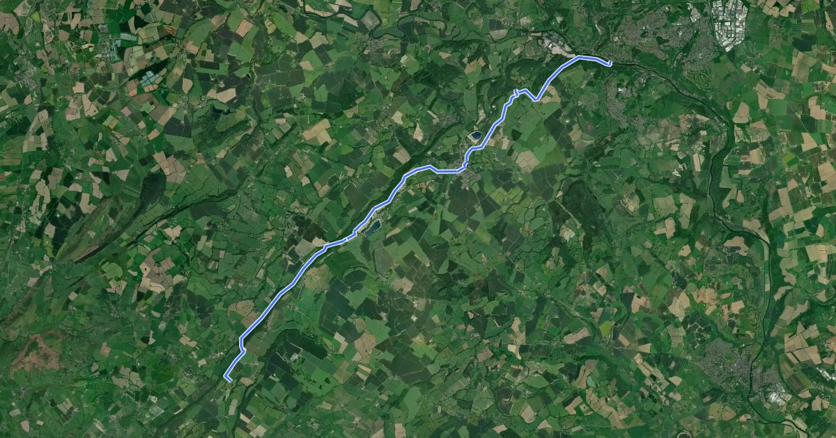 Маршрут Shropshire Way - stage 08 на спутниковом снимке