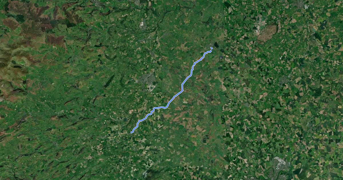 Маршрут Shropshire Way - stage 13 на спутниковом снимке