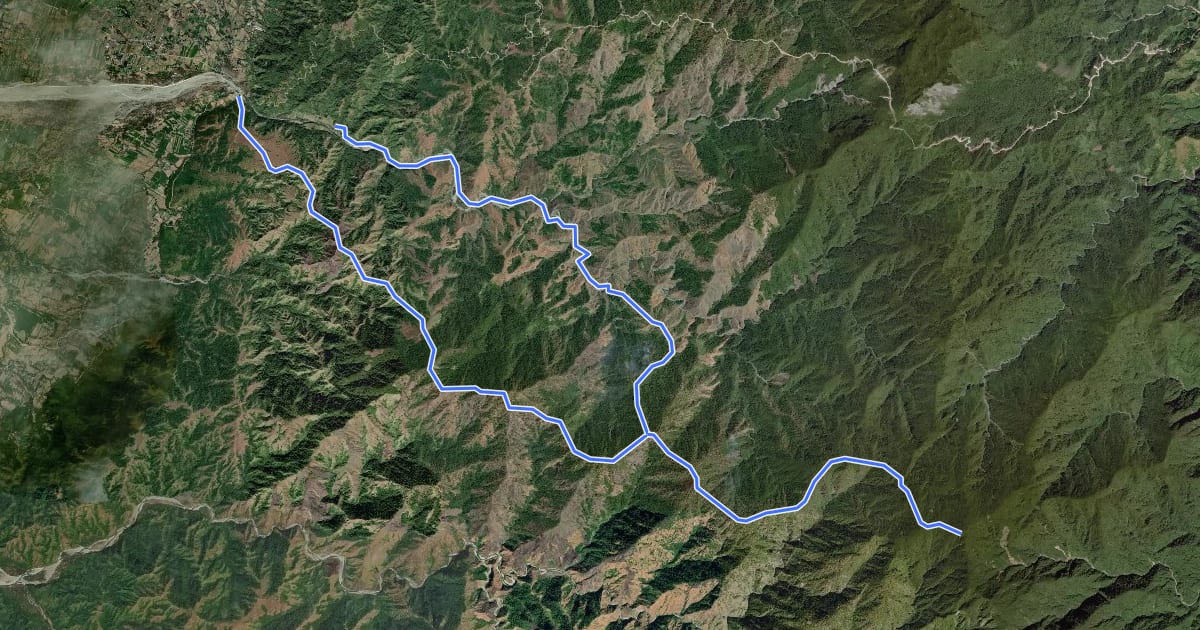 Маршрут Sicapoo Trail на спутниковом снимке