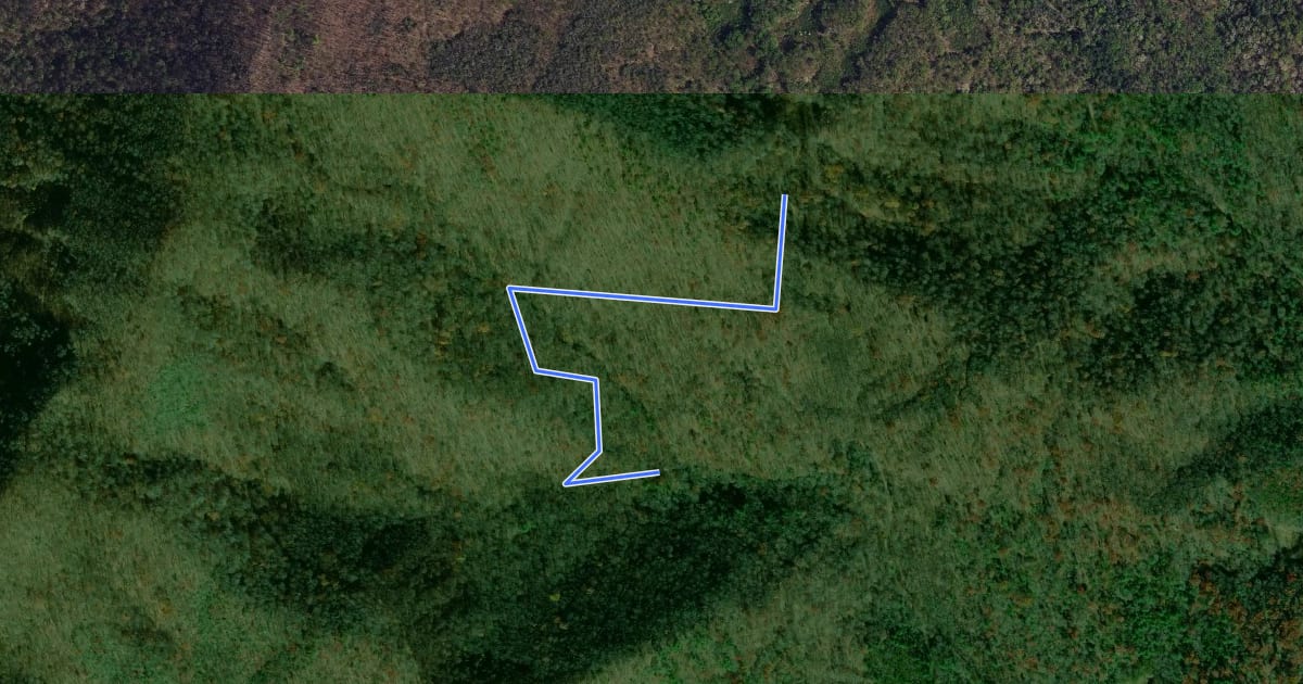 Маршрут Sidehill Trail на спутниковом снимке