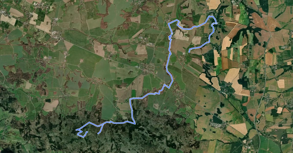 Маршрут Siebenbrückenweg на спутниковом снимке