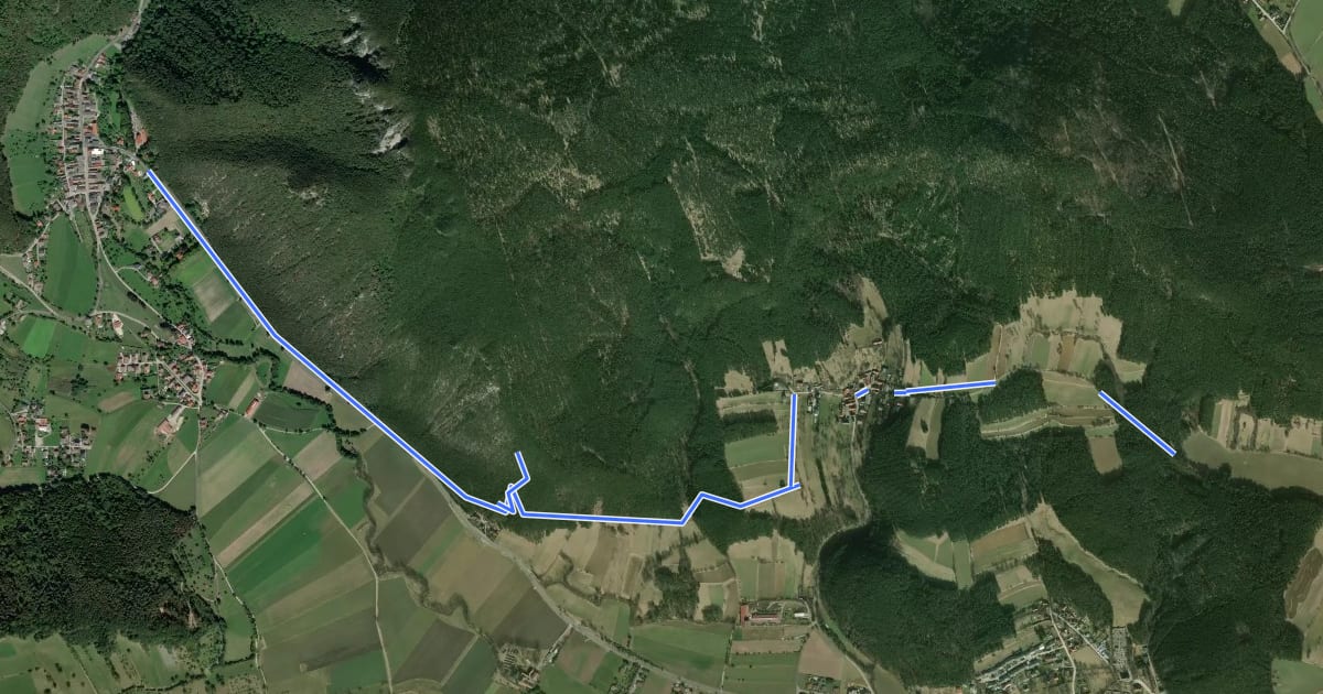 Маршрут Sieding - Hintenburg - Richtung St. Johann на спутниковом снимке