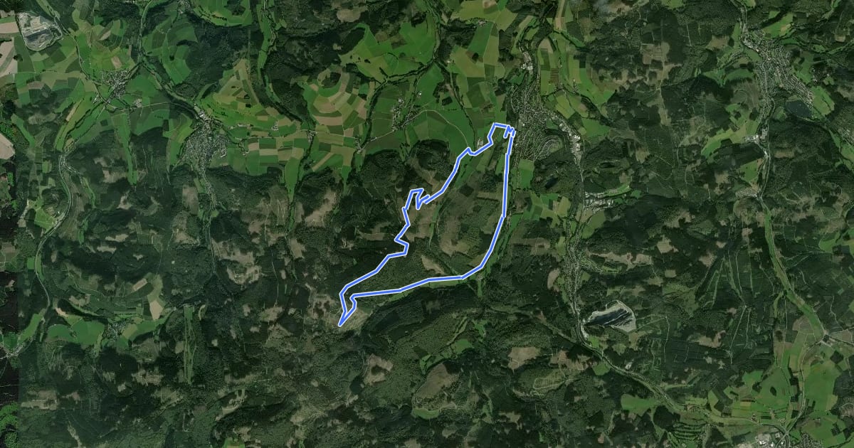 Маршрут Siedlinghausen SH2 на спутниковом снимке