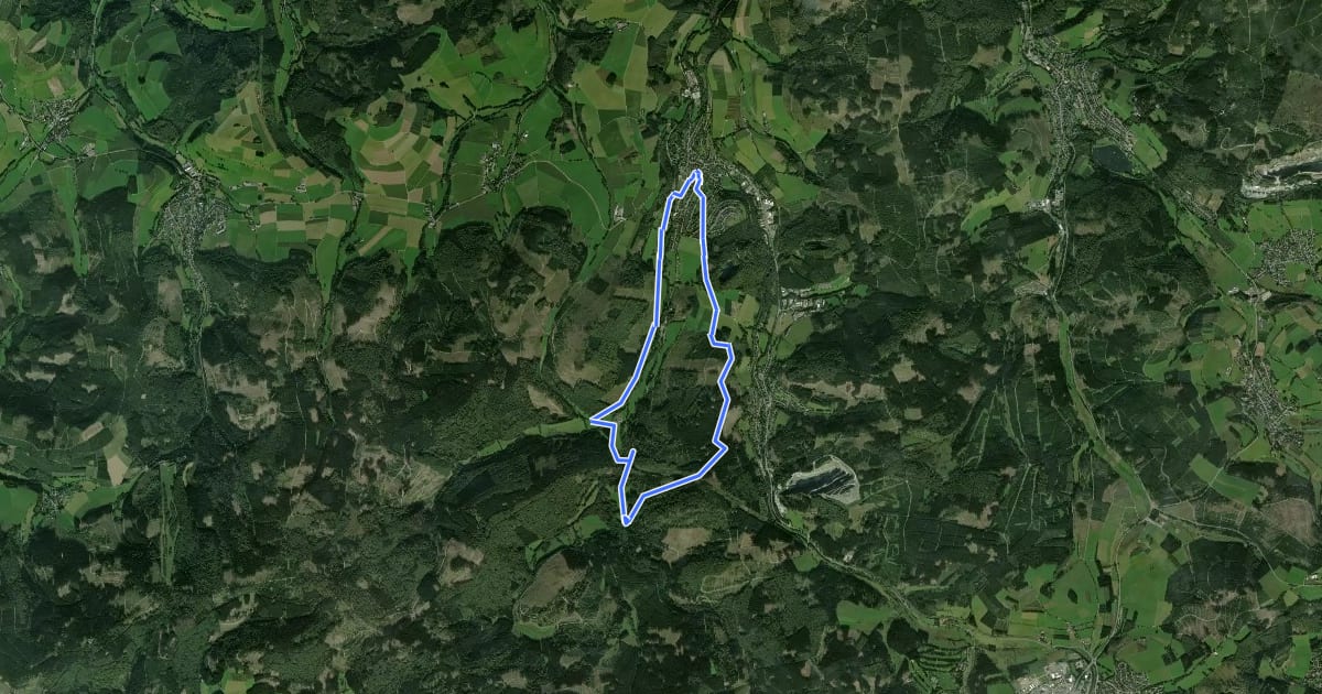 Маршрут Siedlinghausen SH3 на спутниковом снимке