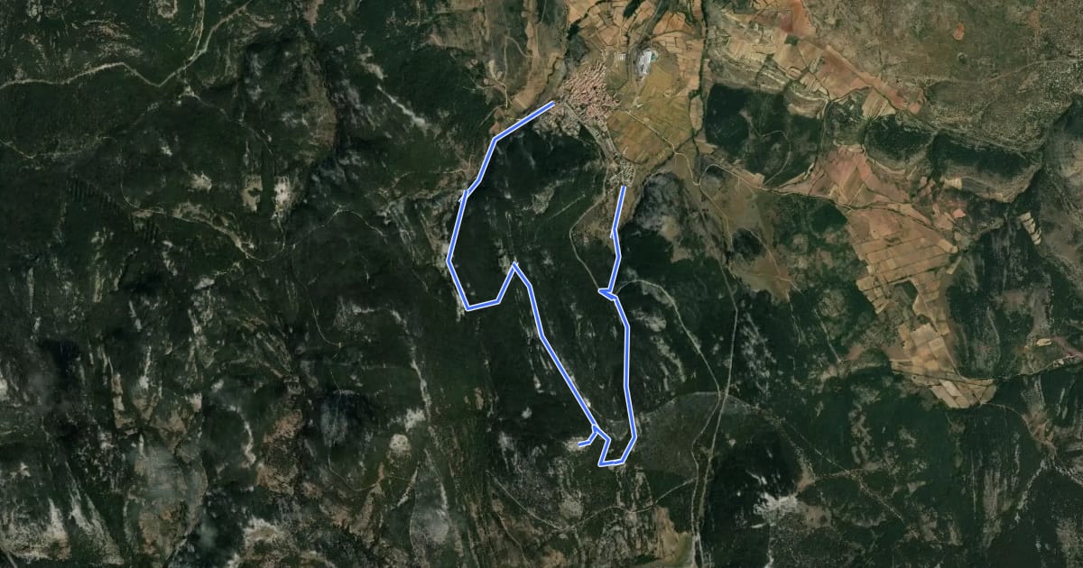 Маршрут Sierra Alta на спутниковом снимке