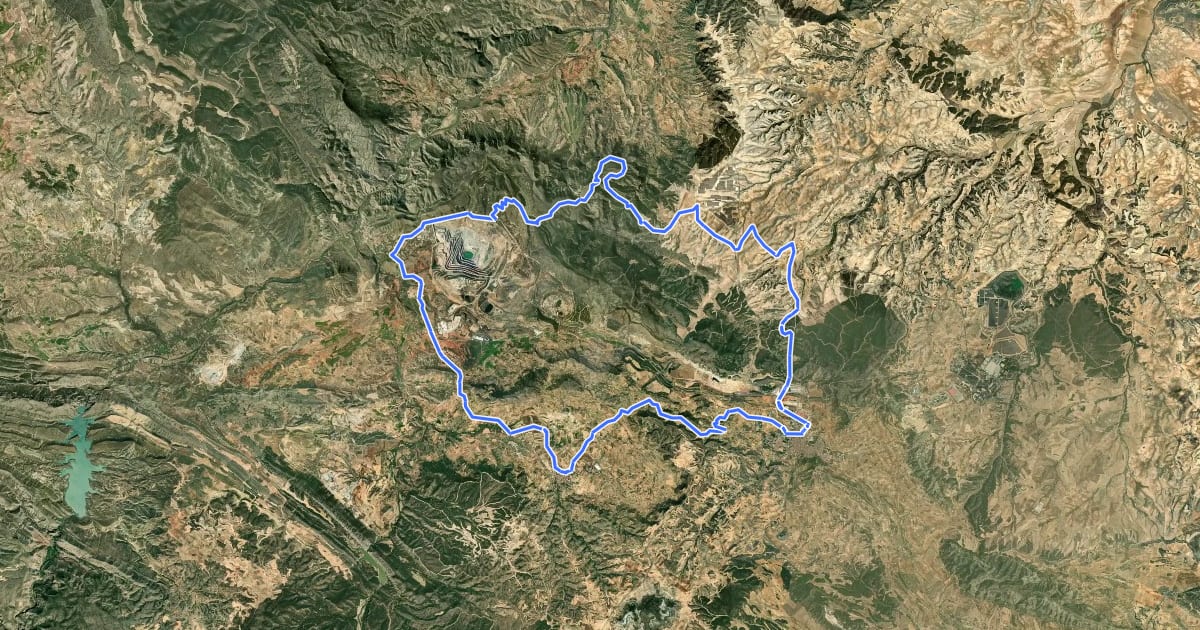 Маршрут Sierra de Arcos - Andorra на спутниковом снимке