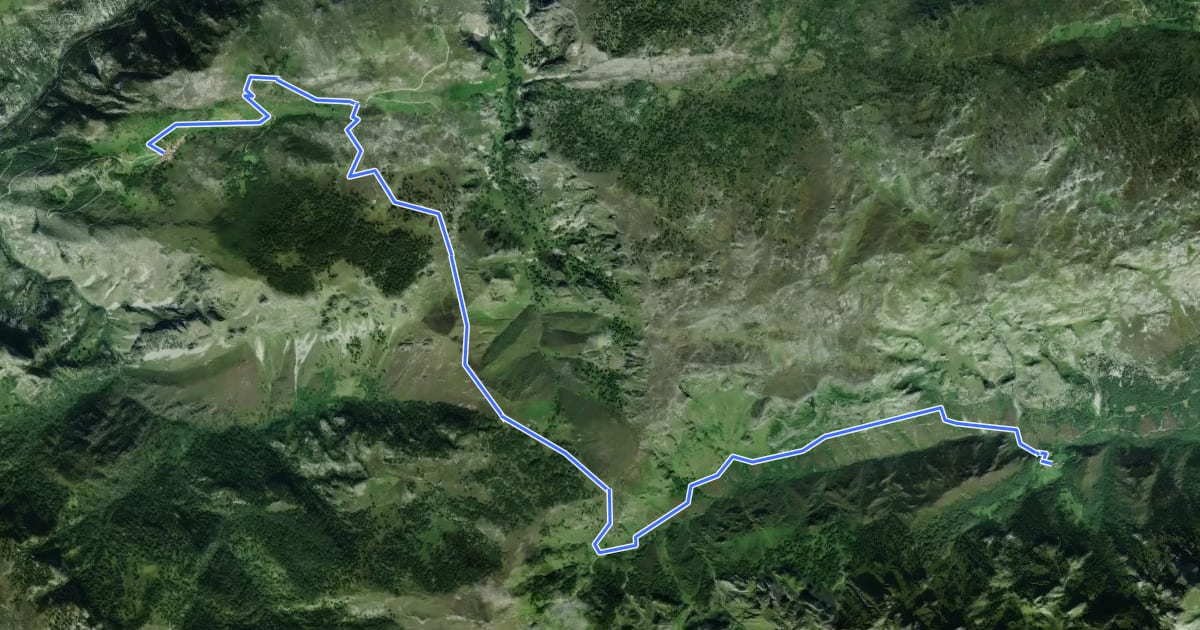 Маршрут Sierra de Cocón (Oceño - San Esteban) на спутниковом снимке