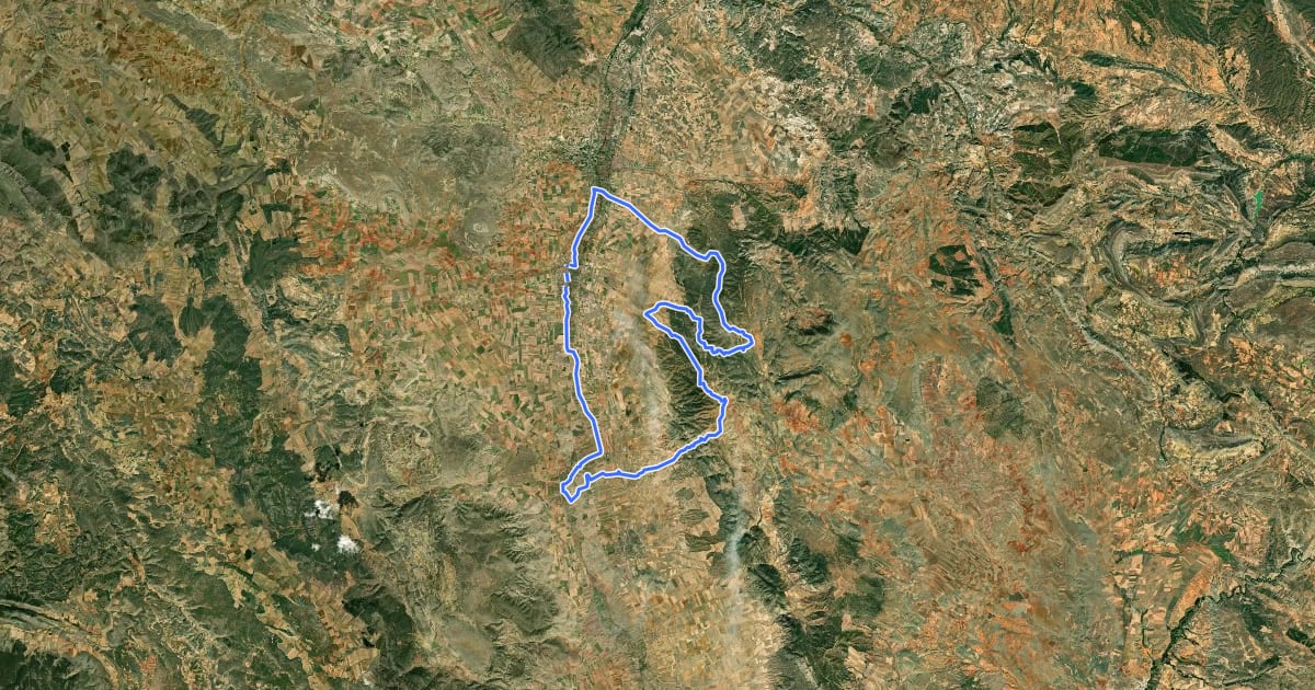Маршрут Sierra de Lidón на спутниковом снимке