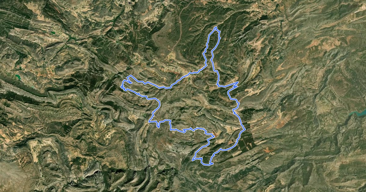 Маршрут Sierra de Majalinos на спутниковом снимке