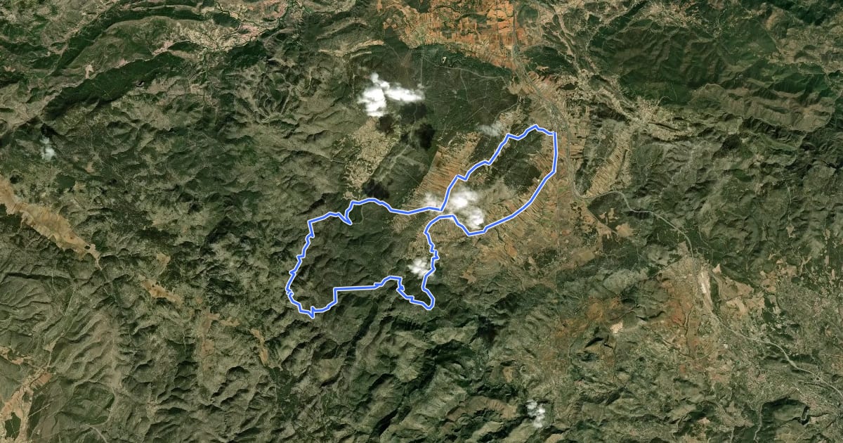 Маршрут Sierra del Toro на спутниковом снимке