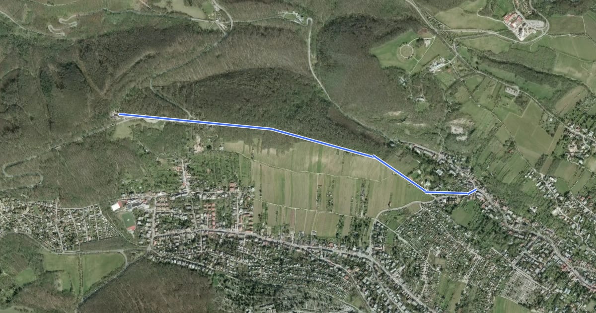 Маршрут Sievering/Agnesgasse - Dreimarkstein/Häuserl am Roan на спутниковом снимке