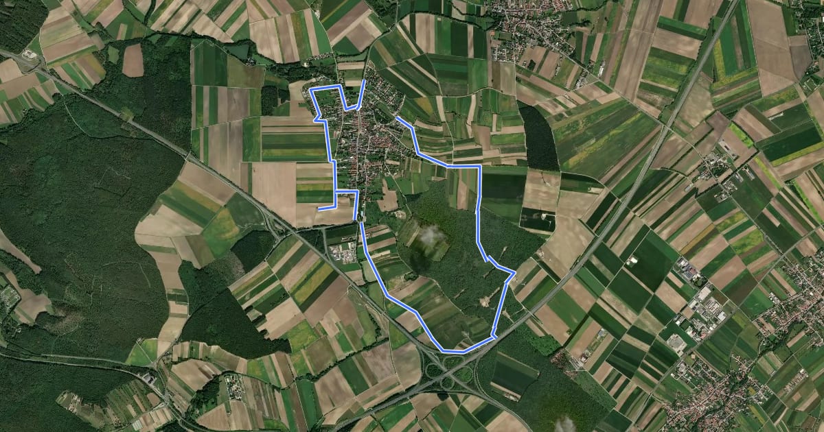 Маршрут Sigleßer Marterlwanderweg на спутниковом снимке