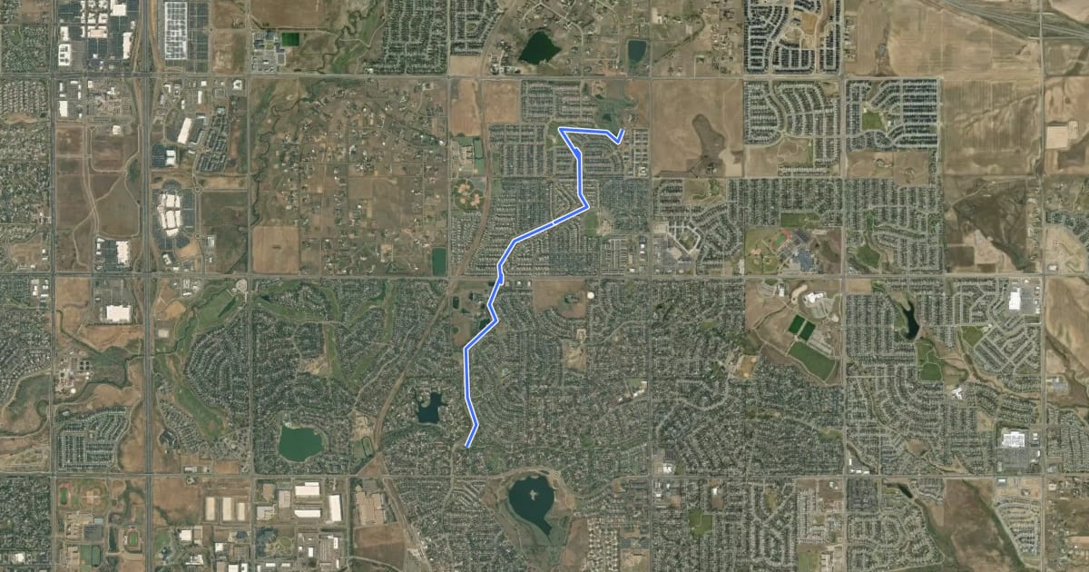 Маршрут Signal Ditch Trail на спутниковом снимке