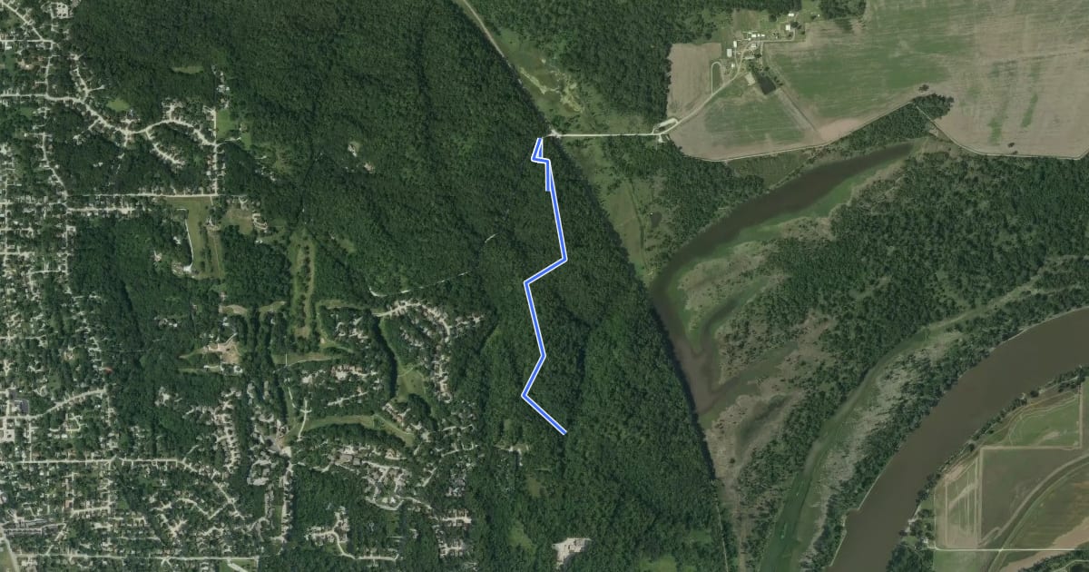 Маршрут Signal Ridge Trail на спутниковом снимке