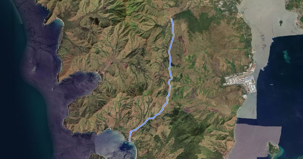 Маршрут Silanguin Cove Traverse на спутниковом снимке