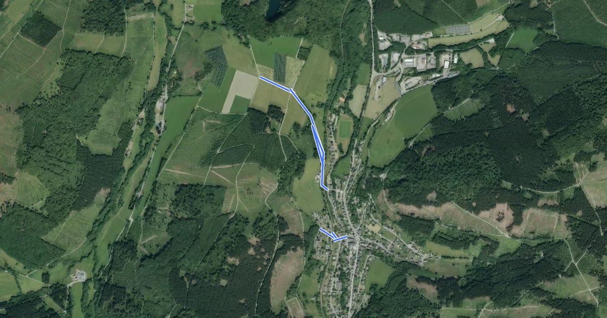 Маршрут Silbach Rundweg Sb2 на спутниковом снимке