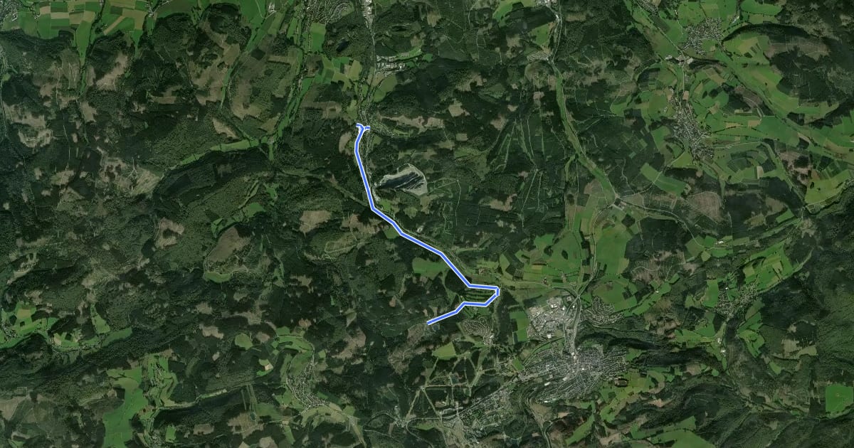 Маршрут Silbach Rundweg Sb4 Namenlosetal-Renautal-Rundweg на спутниковом снимке