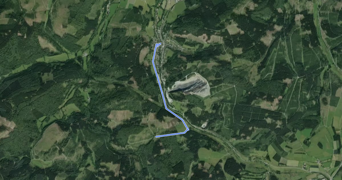 Маршрут Silbacher Rundweg Themenweg на спутниковом снимке