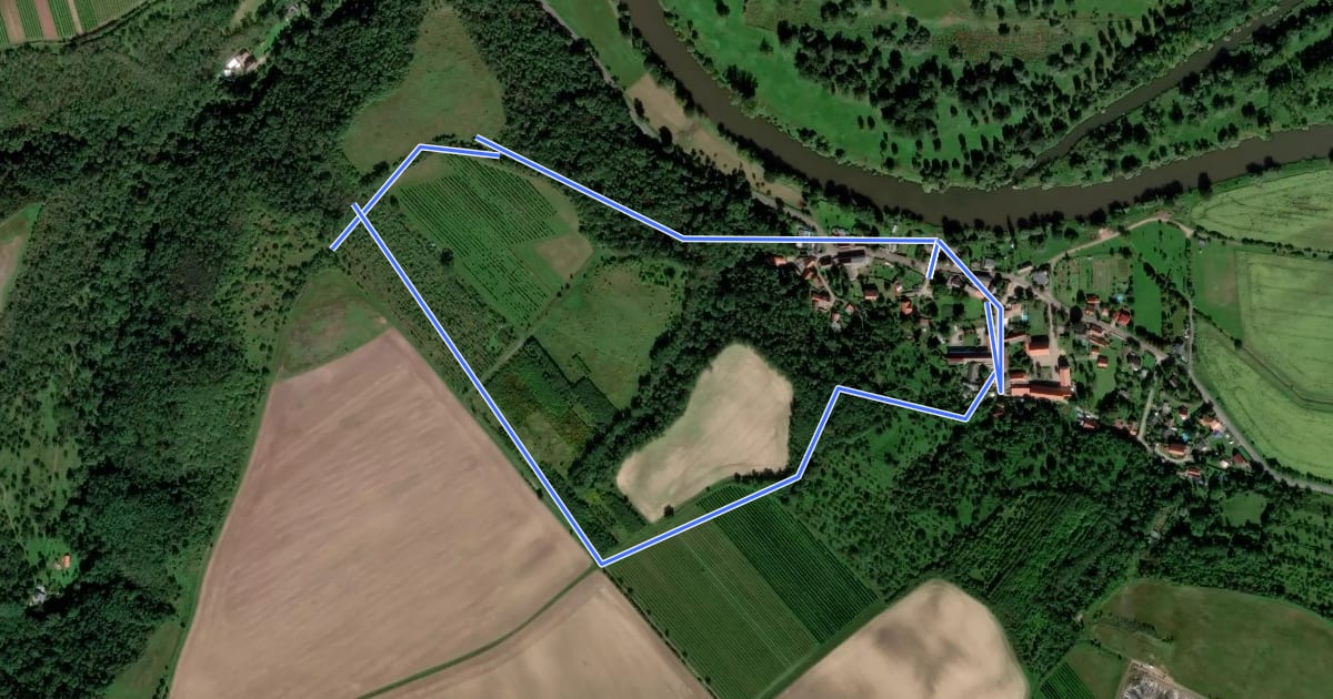 Маршрут Silberbergweg W 5.17 на спутниковом снимке