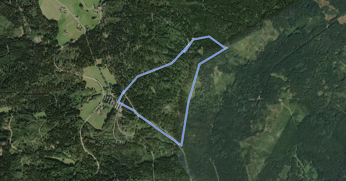 Маршрут Silberhütte Rundweg 2 на спутниковом снимке