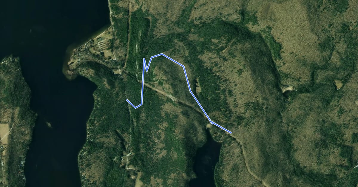 Маршрут Silver Lake Trail на спутниковом снимке