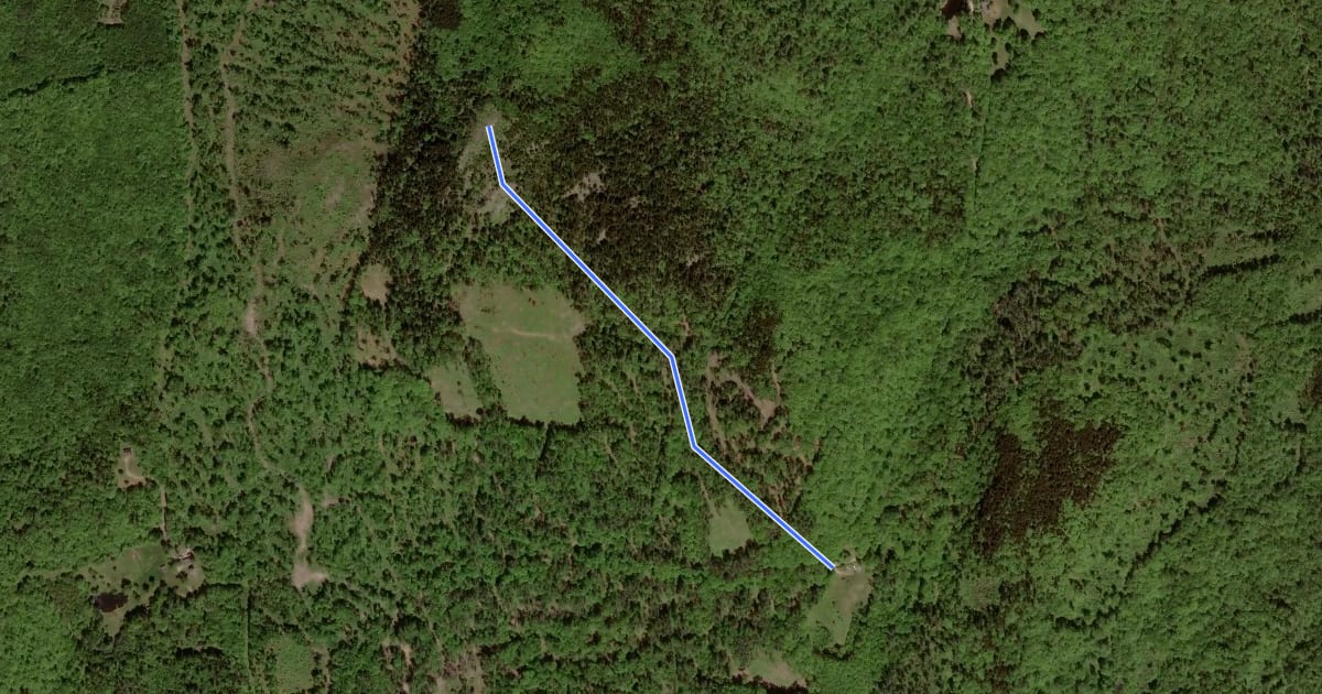 Маршрут Silver Mountain Trail на спутниковом снимке
