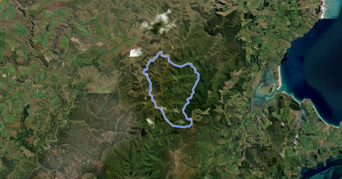 Маршрут Silverpeaks Circuit Track на спутниковом снимке