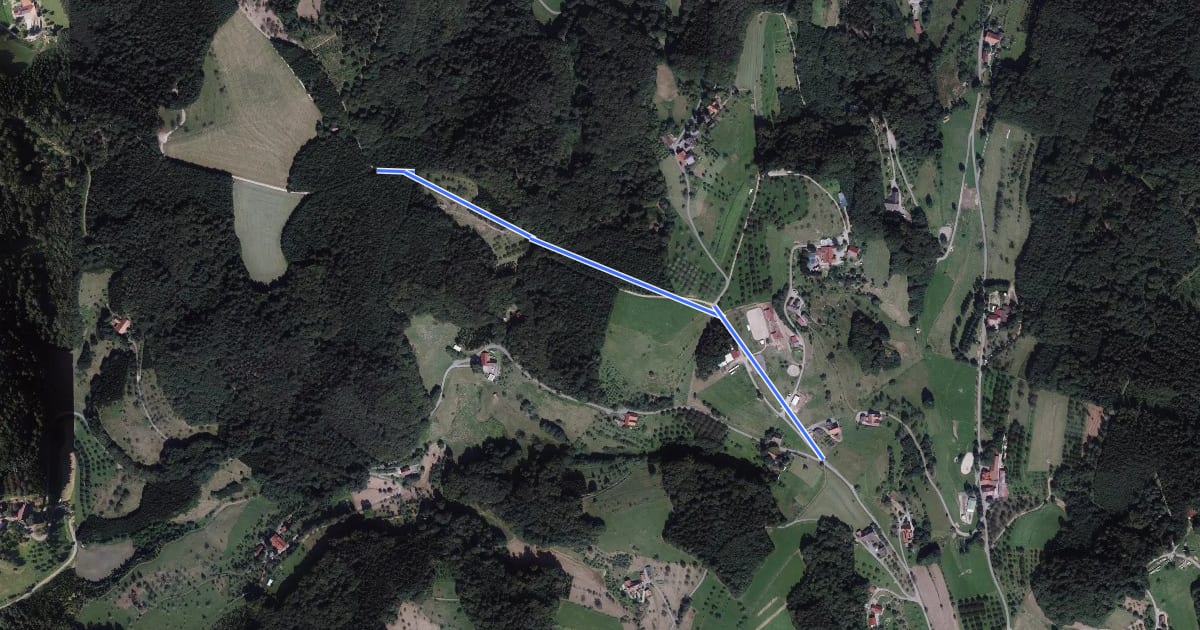 Маршрут Simmersbacher Kopf - Sohlberg Kamm на спутниковом снимке