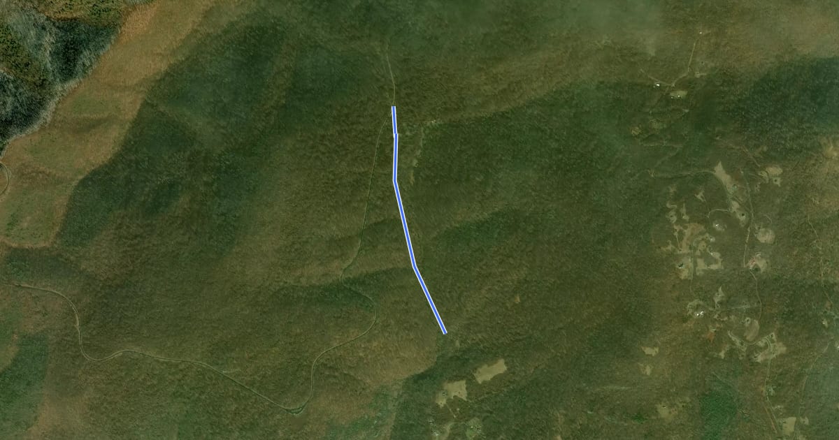 Маршрут Simmons Gap Fire Road на спутниковом снимке