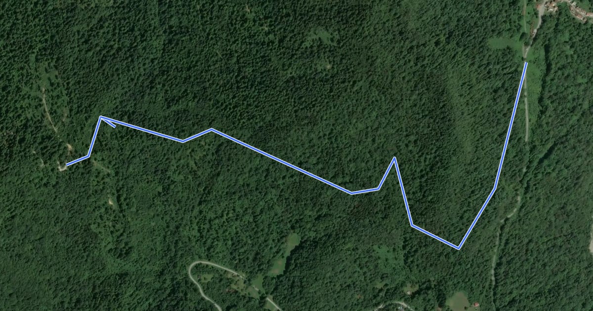 Маршрут Simon's Trail на спутниковом снимке