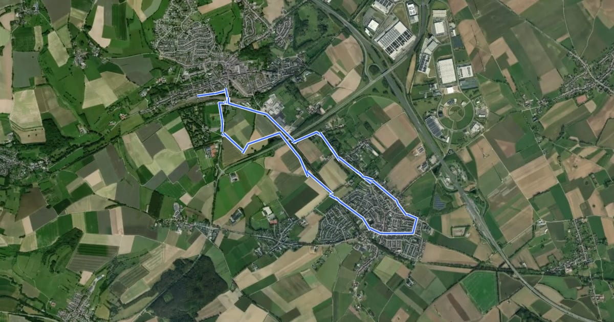 Маршрут Simpelveld: Jacobsroute на спутниковом снимке