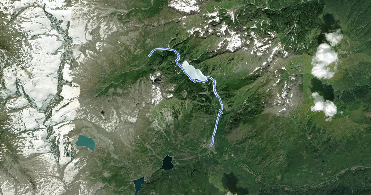 Маршрут Simplon Fletschhorn Trekking на спутниковом снимке