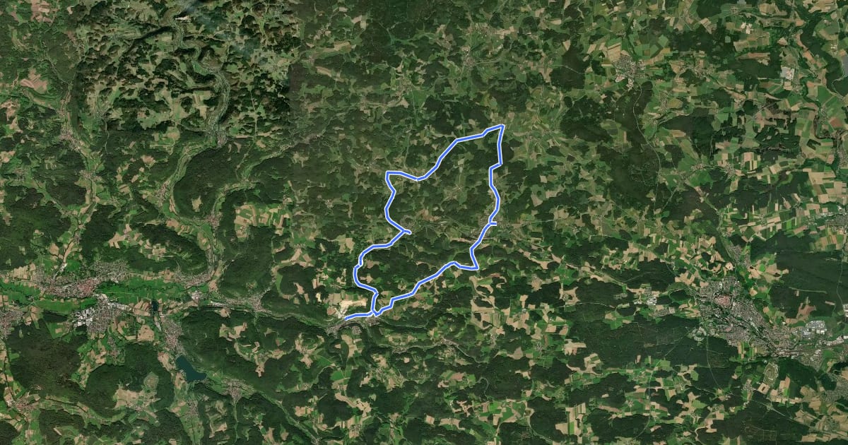 Маршрут Simultankirchen-Radweg Route 2 на спутниковом снимке