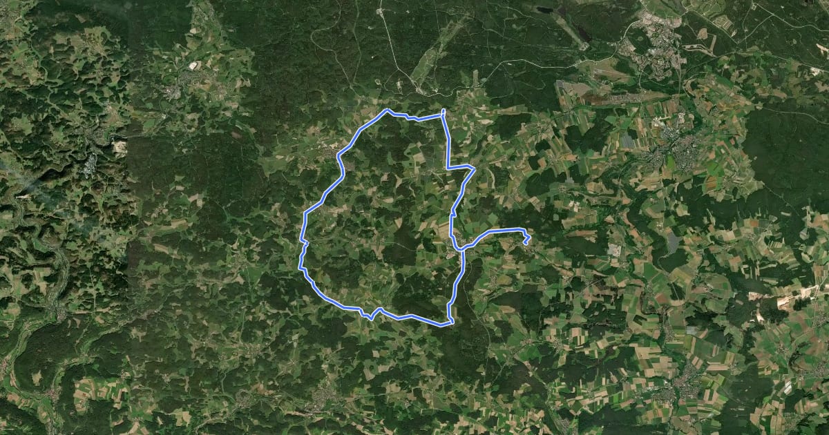 Маршрут Simultankirchen-Radweg Route 3 на спутниковом снимке