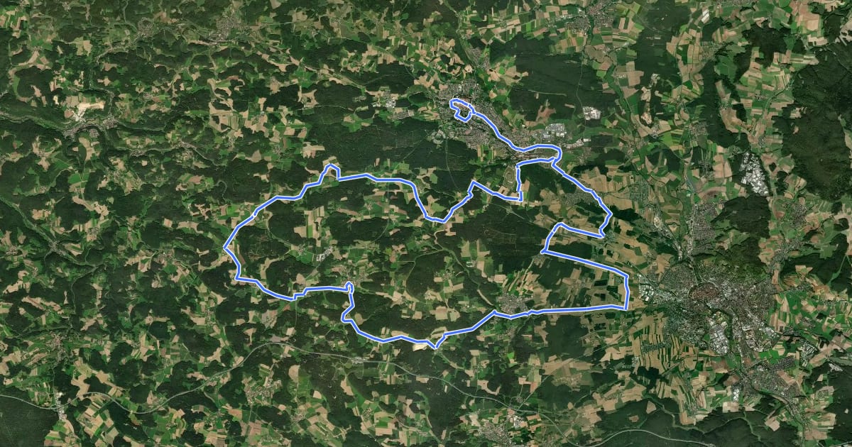 Маршрут Simultankirchen-Radweg Route 4 на спутниковом снимке
