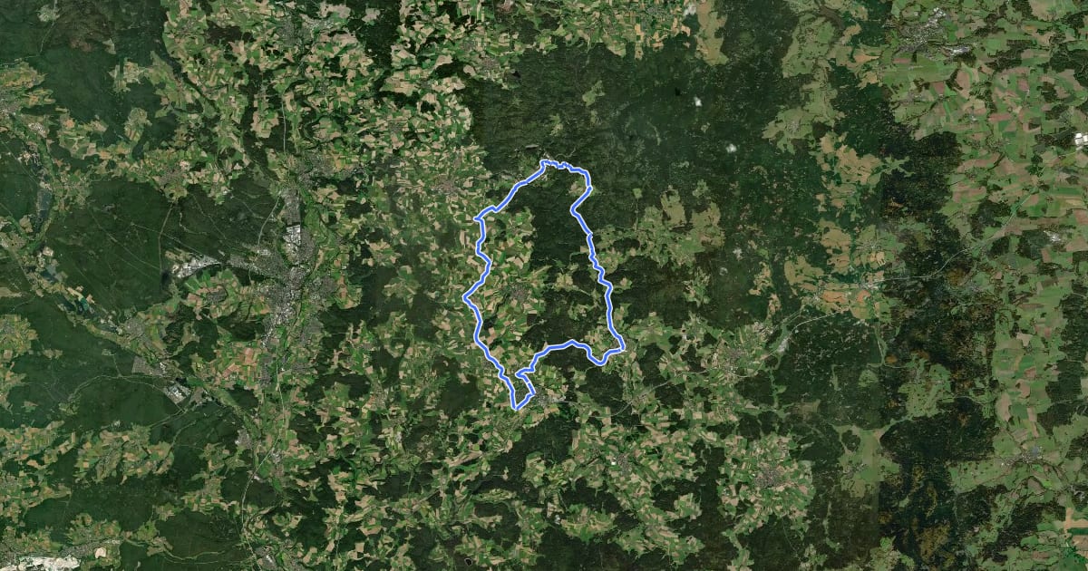 Маршрут Simultankirchen-Radweg Route 9 на спутниковом снимке