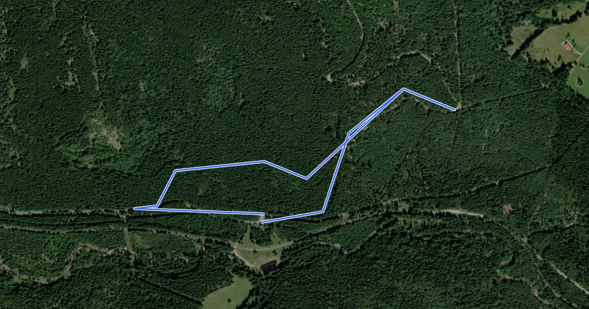 Маршрут Singletrack 14 | Petla 3 на спутниковом снимке