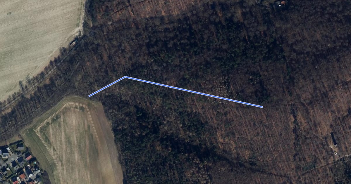 Маршрут Singletrail на спутниковом снимке