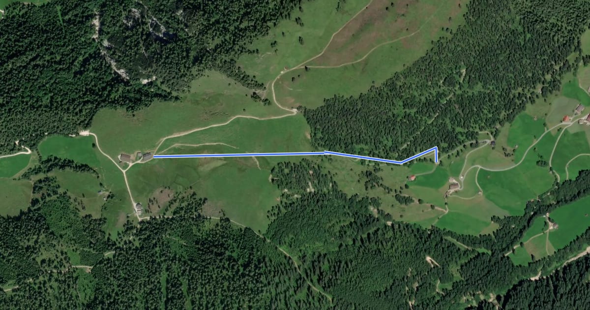 Маршрут Singletrail Holzalm Trail на спутниковом снимке