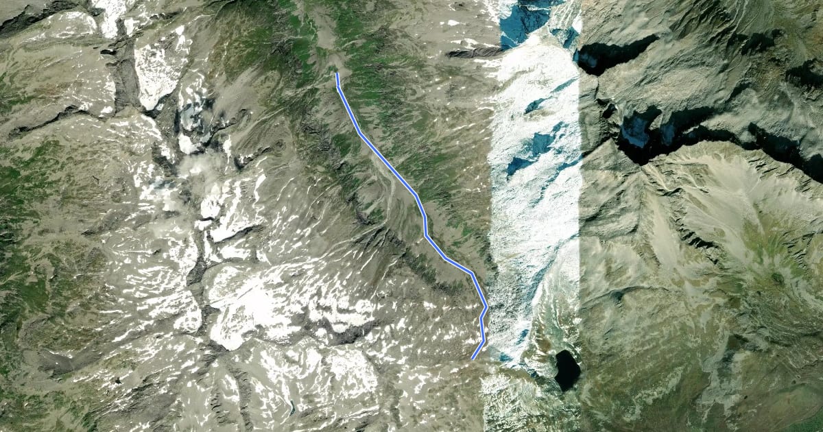Маршрут Singletrail Hundskehljoch на спутниковом снимке