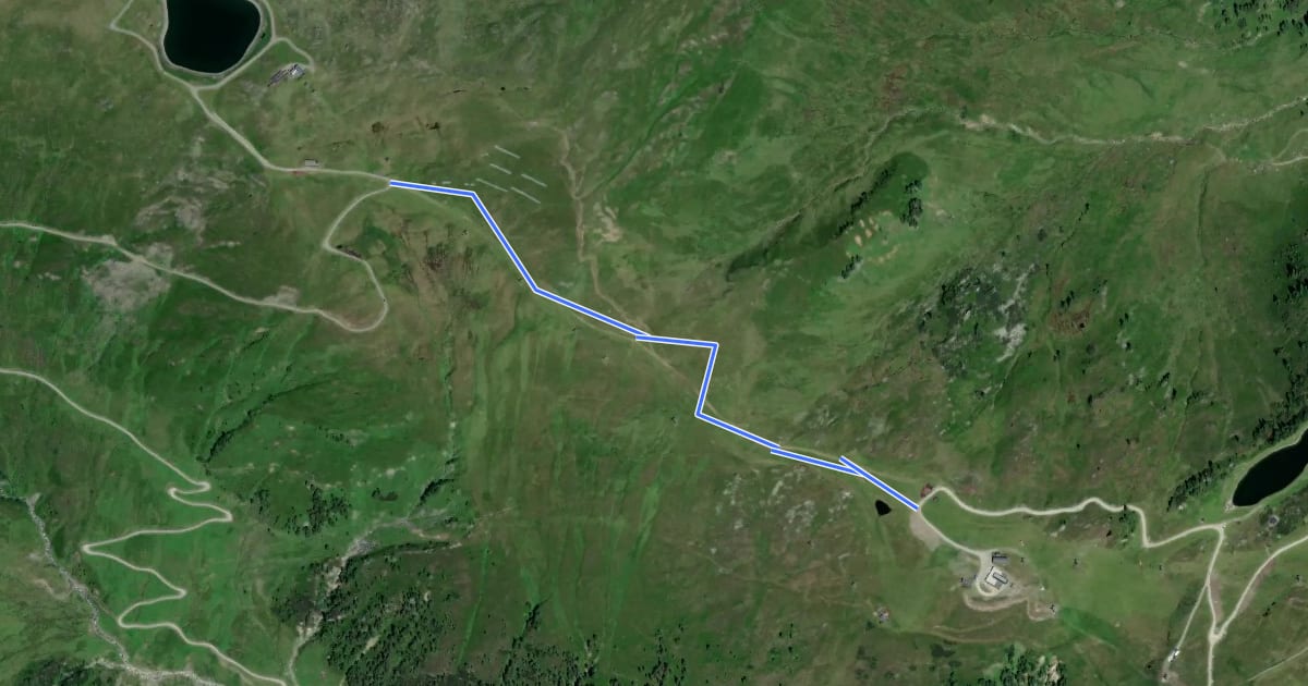 Маршрут Singletrail Isskogel Trail на спутниковом снимке