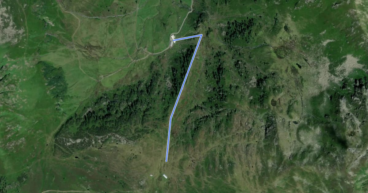 Маршрут Singletrail "Otto-Leixl-Hütte" на спутниковом снимке