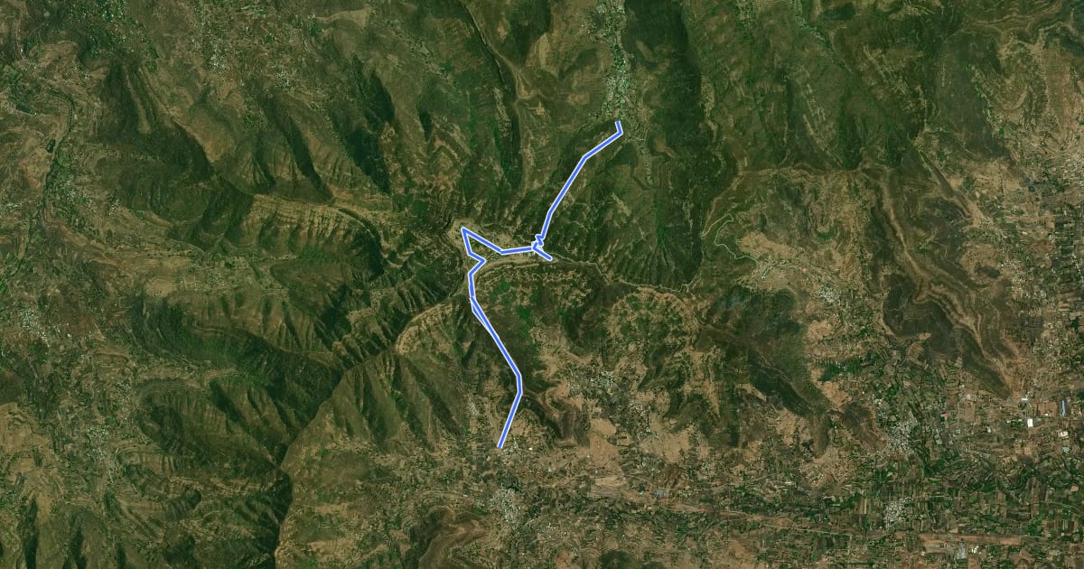 Маршрут Sinhagad на спутниковом снимке