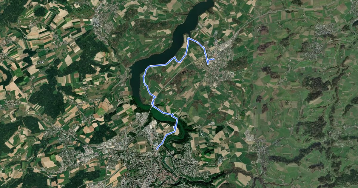 Маршрут Sinn- und Klangweg / Sentier des sens et des sons на спутниковом снимке