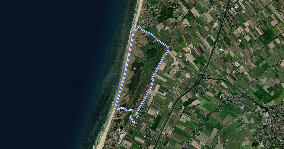 Маршрут Sint Maarten groen 11.9 km на спутниковом снимке