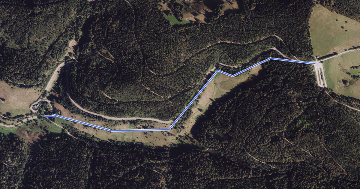 Маршрут Sirnitz Auerhahn - Kreuzweg на спутниковом снимке