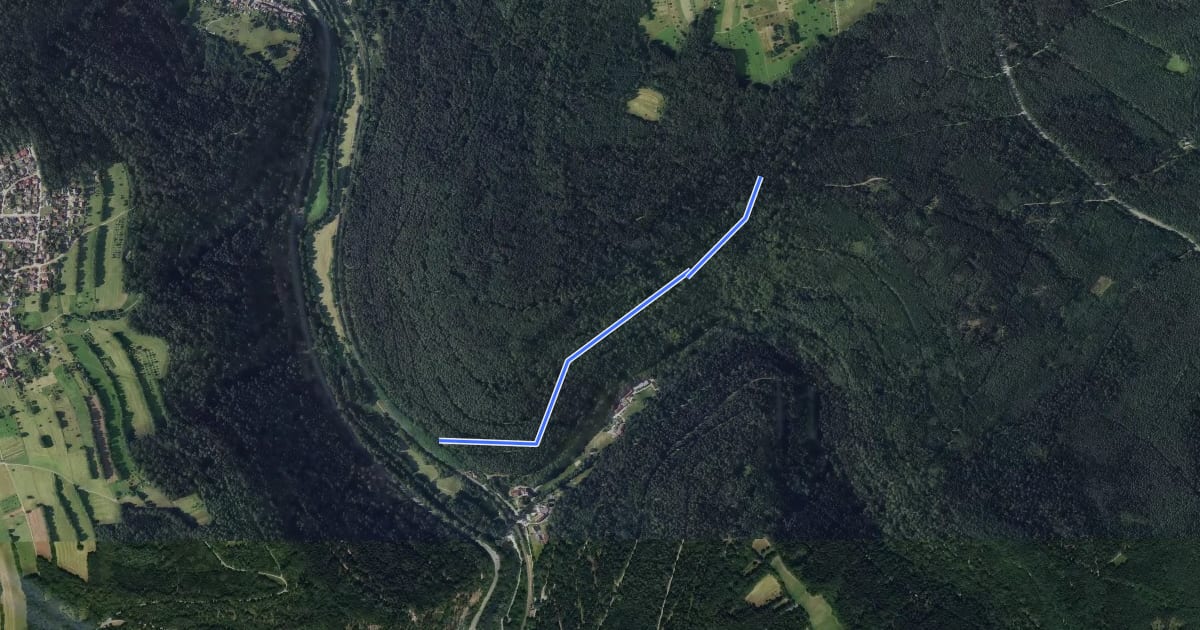 Маршрут Sittig - Scheiterberg на спутниковом снимке