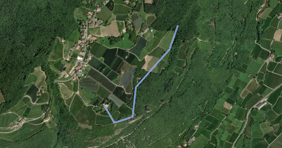 Маршрут Sitzkofelweg на спутниковом снимке